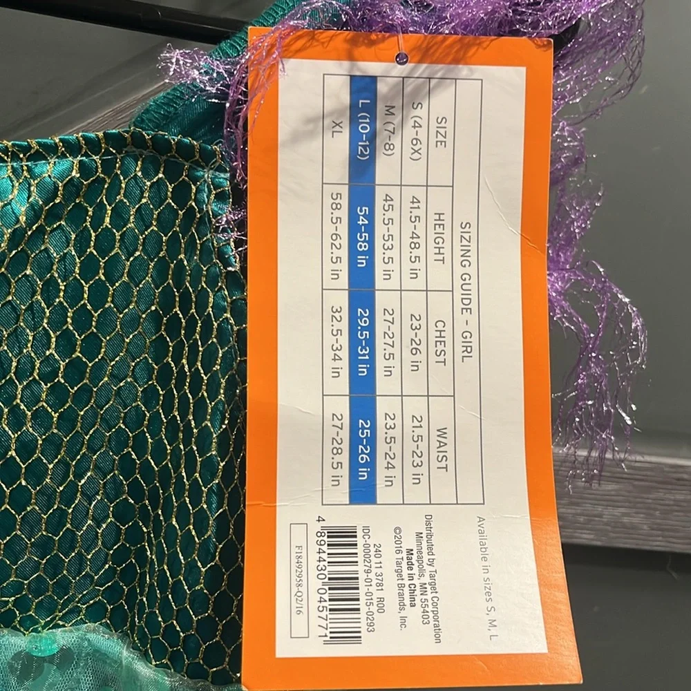 Mermaid costume dress